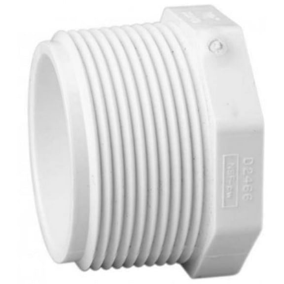 PVC Plug, MNPT, 1-1/2 in Pipe Size 450015