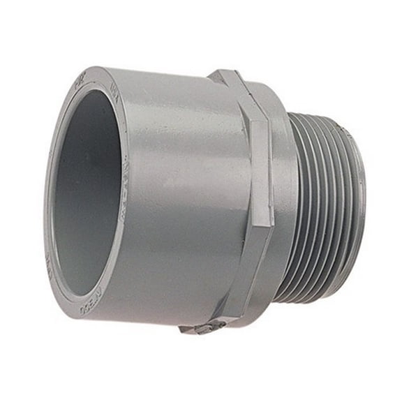 Lasco 9836-020 2" MPT x Slip Schedule 80 CPVC Male Adapter - Gray