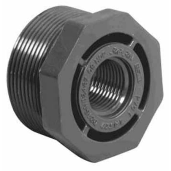 Lasco Fittings 839-098 0.75" x 0.25" Sch80 Reducer Bushing (Flush Type) MPTxFPT