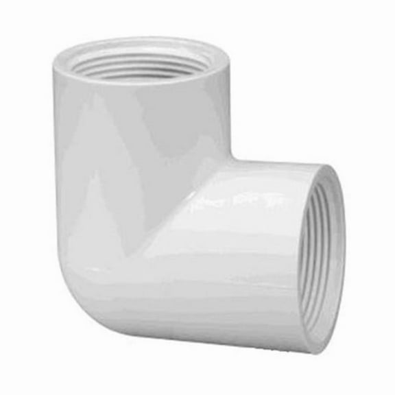 PVC Elbow, 90 Degrees, FNPT x FNPT, 1-1/2 in Pipe Size