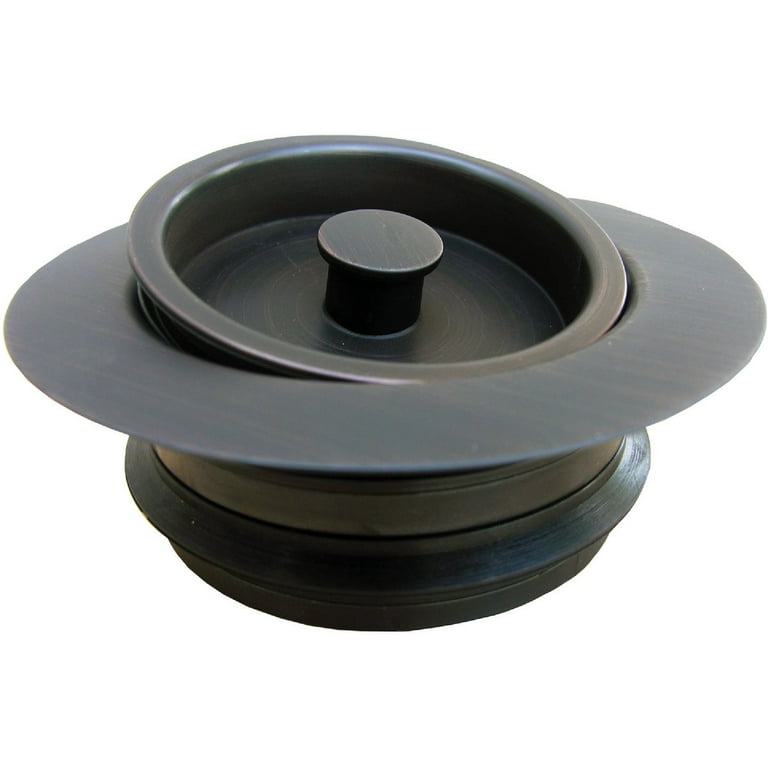 GZILA Garbage Disposal Strainer and Stopper with Decorative Disposal Flange  in Black, Fit 3.5 Inch Standard Drain Hole 