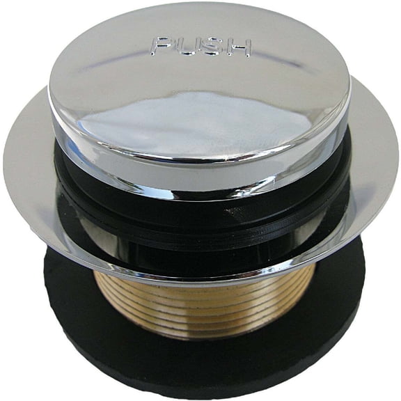 Lasco Polished Chrome Plated Tip Toe Stopper Bath Drain Trim Kit 03-4809