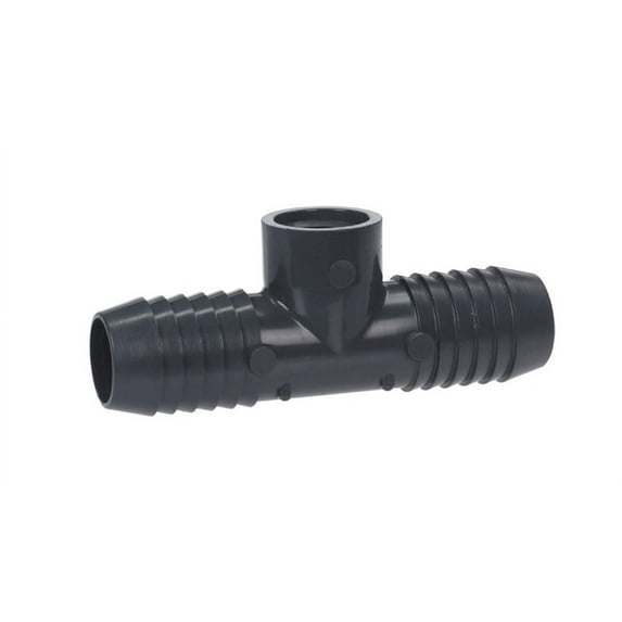 1402130RMC Pipe Fitting, Poly FPT Insert Tee, 1 x 1 x 1/2-In. - Quantity 1