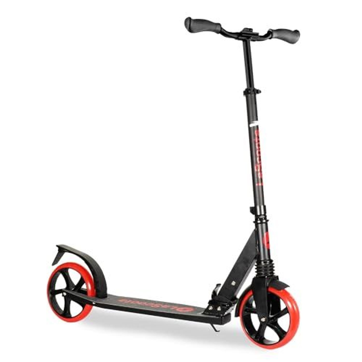 Red and Black Adjustable Aluminum Kick Scooter