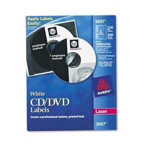Laser Cd Labels, Matte White, 250/pack | Bundle of 2 Packs