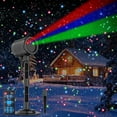 thumbnail image 1 of Laser Christmas Projector Lights Outdoor, Moving RGB 3 Color Starry Lights Show Laser Projection Light with RF Control, IP65 Waterproof Holiday Garden Laser Light Decor for Outdoor Party Xmas Home, 1 of 1