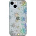 thumbnail image 1 of Laser Colorful Glitter Bling Sparkling Snowflake Protection Clear Soft Compatible with iPhone Case (Snow,iPhone 11), 1 of 7