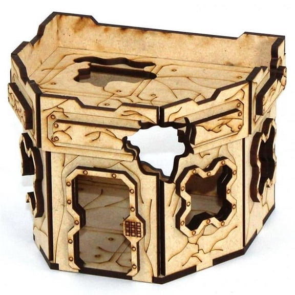 Laser Craft Workshop 4"x4" Ruined Hex Hab New