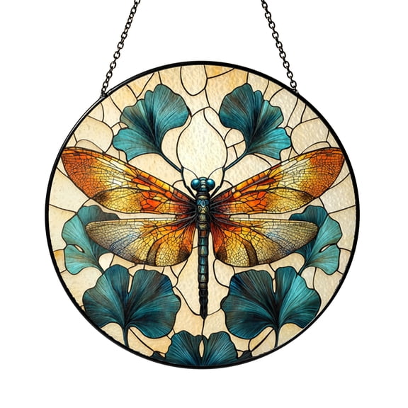 Laser Cut Floral Signs & Wooden Hangers, Stained Glass Style Home Accents