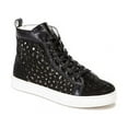 thumbnail image 1 of Laser Cut High Top Sneaker Shoes with Rhinestones, Black - Size 41, 1 of 1