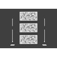 thumbnail image 1 of Laser Cut Metal Privacy Panel, Room divider, Privacy Screen, Metal Fencing, White color combo set(4'x6'), 1 of 7