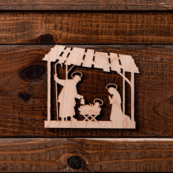 Laser Cut Nativity Scene