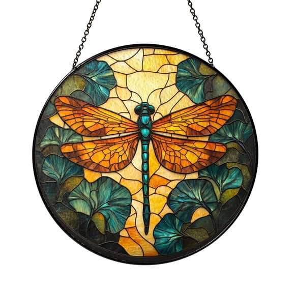 Laser-Cut Vitrage Floral Wall Hanger Bundle – Stained Glass Look Wooden Signs for Wall Decor