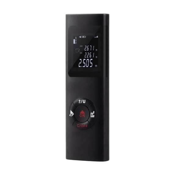 Laser Distance Measure, High Accuracy 131.2ft Infrared Laser Measuring Tool, 1 Piece Portable Device, for Indoor Construction Room Renovation Furniture Installation Distance Area Volume Measurement