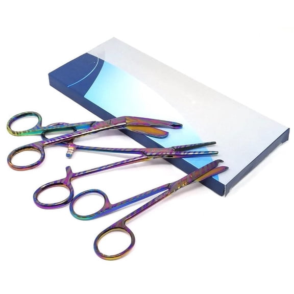 Laser Engraved Nurse Week Appreciation Gift Stainless Steel Scissors Set for Coworker, Employees, Staff, Students, 3 Pcs Set