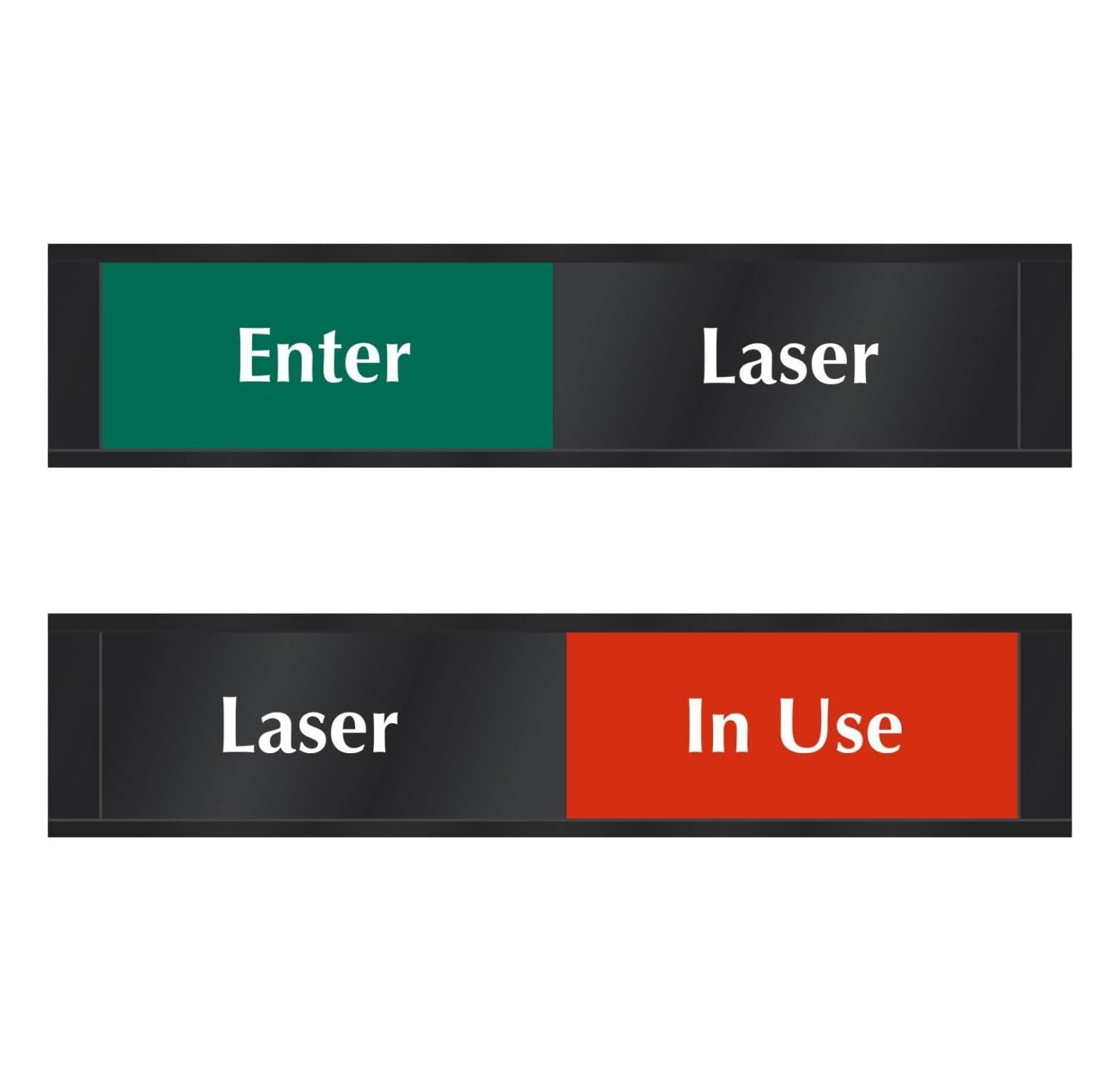 Laser - Enter/In Use Slider Sign, 2.25