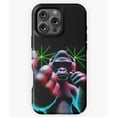thumbnail image 1 of Laser Gorilla Sci-Fi Primate Art Phone Case for iPhone 16 15 14 13 12 11 Pro Max, 1 of 2