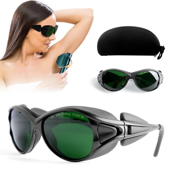 Laser Hair Removal Glasses, Laser Safety Glasses, IPL 200-2000nm for Laser Hair Removal Treatment and Laser Cosmetology Operator Eye Protection