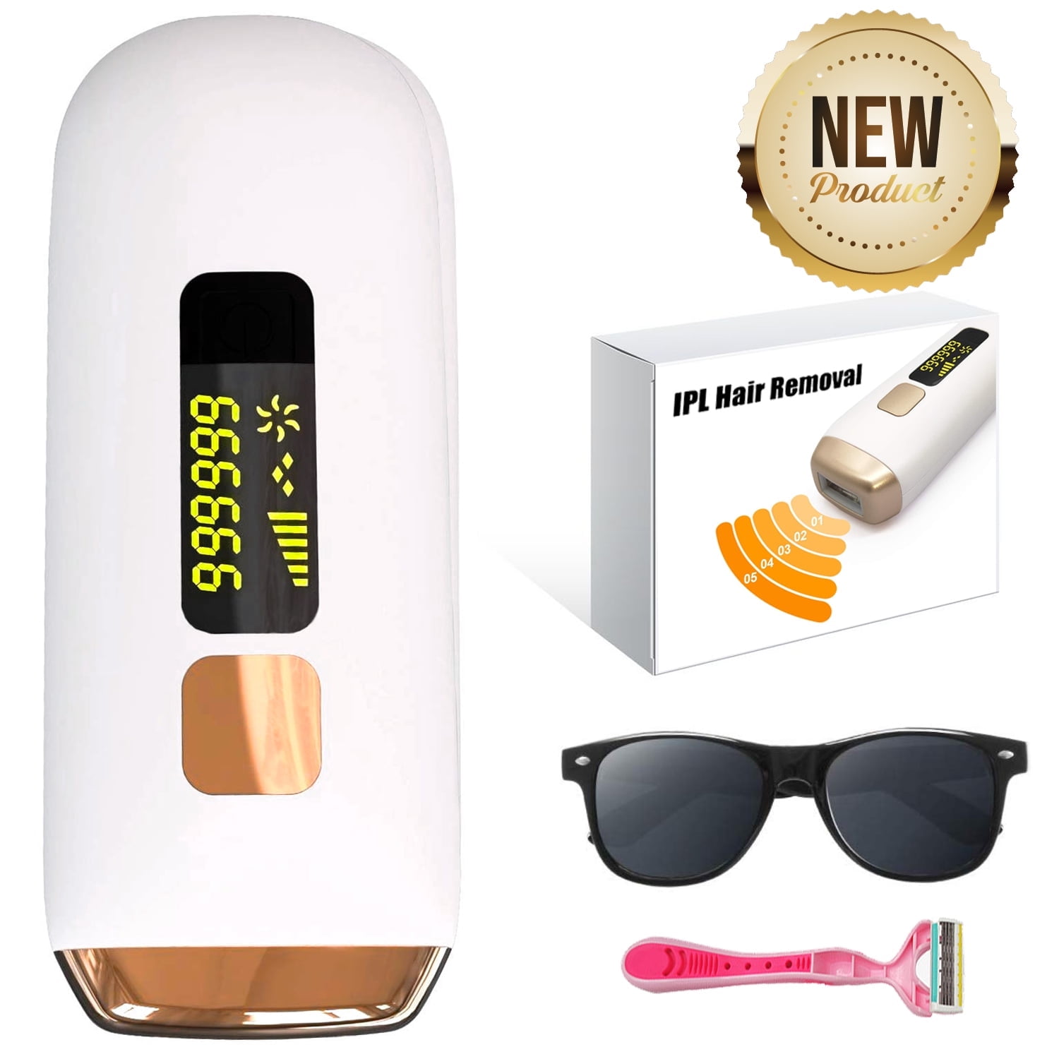 Laser Hair Removal for Women and Men,IPL Hair Removal with Cooling