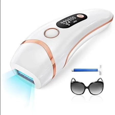 Laser Hair Removal for Women & Men, JOOYEE 3-In-1 IPL Hair Removal Device,Safe At-Home Hair Remover Device for Armpits Back Legs Arms Face Bikini Line, White