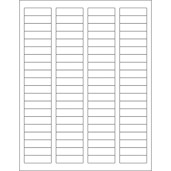 Laser/Ink Jet White Labels 1-3/4" x 1/2" - 80 Per Page 2000 Labels