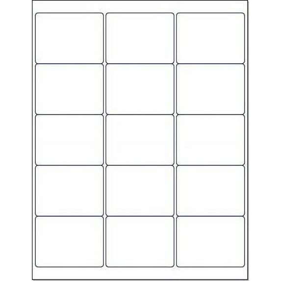 Laser/Ink Jet White Labels 2"-11/16 x 2-15 per Page 1500 Labels