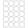 thumbnail image 1 of Laser/Ink Jet White Labels 2" Round for None Bleed Printing - 20 Per Page  5,000 Labels, 1 of 8