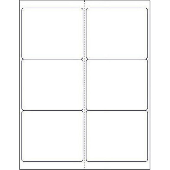 Laser/Ink Jet White Labels 4" x 3-1/3" - 6 Per Page  6,000 Labels