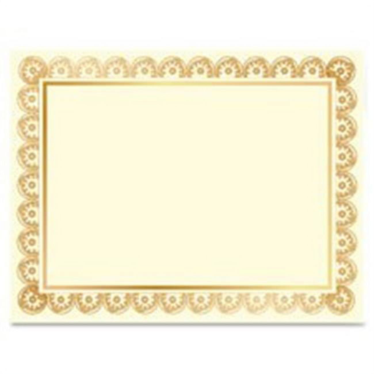 Laser & Inkjet Gold Foil Certificate, 15 Per Pack
