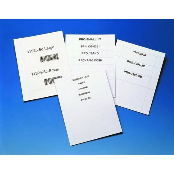 Laser Inserts LI10812 Laser Ink Jet Insert Sheets, Ltr, 13/16" x 8" White