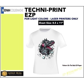 TechniPrint EZP Laser Heat Transfer Paper - 8.5x11 Inches, 5 Sheets Pack