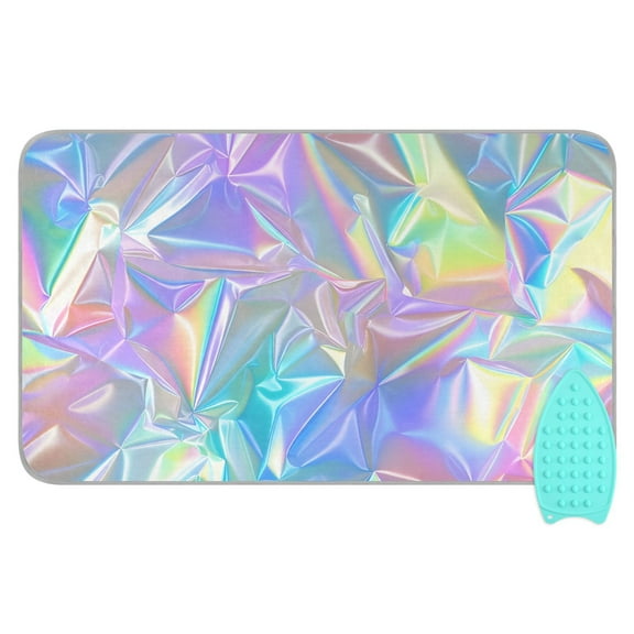Laser Irregularity Pattern Ironing Mat Blanket Portable Travel Ironing Pad Heat Resistant Pad 47.2" x 27.6