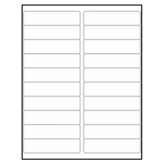 Laser Label Sheet, 4" x 1" Laser Finish, Flat Sheet and Pre-Die Cut Labels (Box of 100)