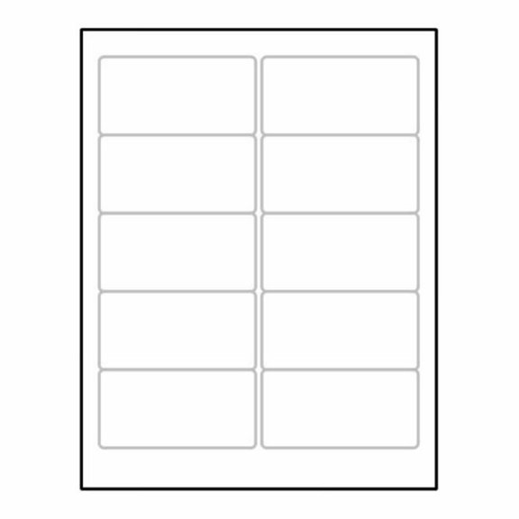 Laser Label Sheet, 4" x 2" Laser Finish, Flat Sheet and Pre-Die Cut Labels (Box of 100)