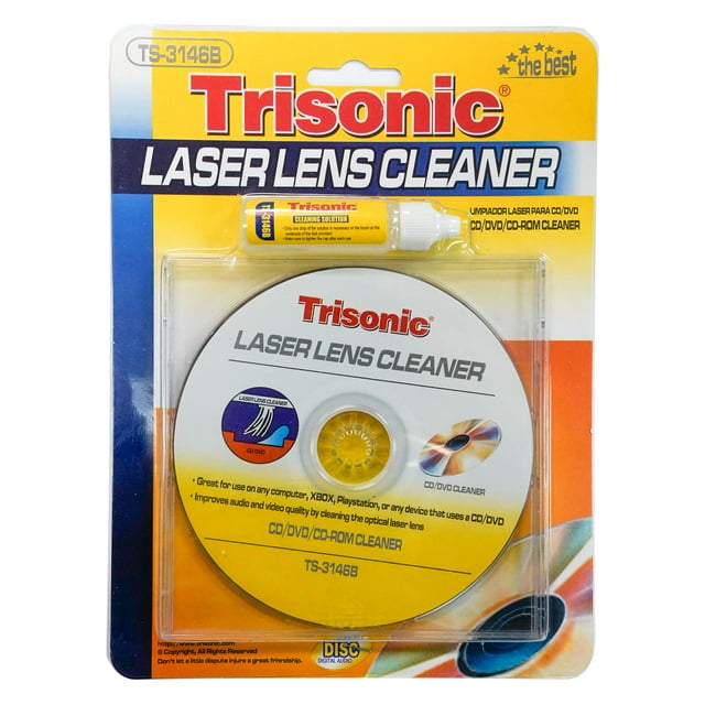 Laser Lens Cleaner for Cd Dvd Cdrom Pc Ps2 Ps3 Xbox Includes Cleaning