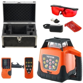 Laser Level 1650ft 360 Degree Self Leveling Red Cross Line Laser 5 Rotation Speeds 4 Scanning Angles IP66 Waterproof Remote Control Manual Self Leveling Battery Included