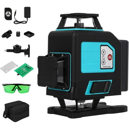 Laser Level 360 Self Leveling, 4 x 360° High Brightness Cross Line Laser,3 Modes for Construction and Picture Hanging