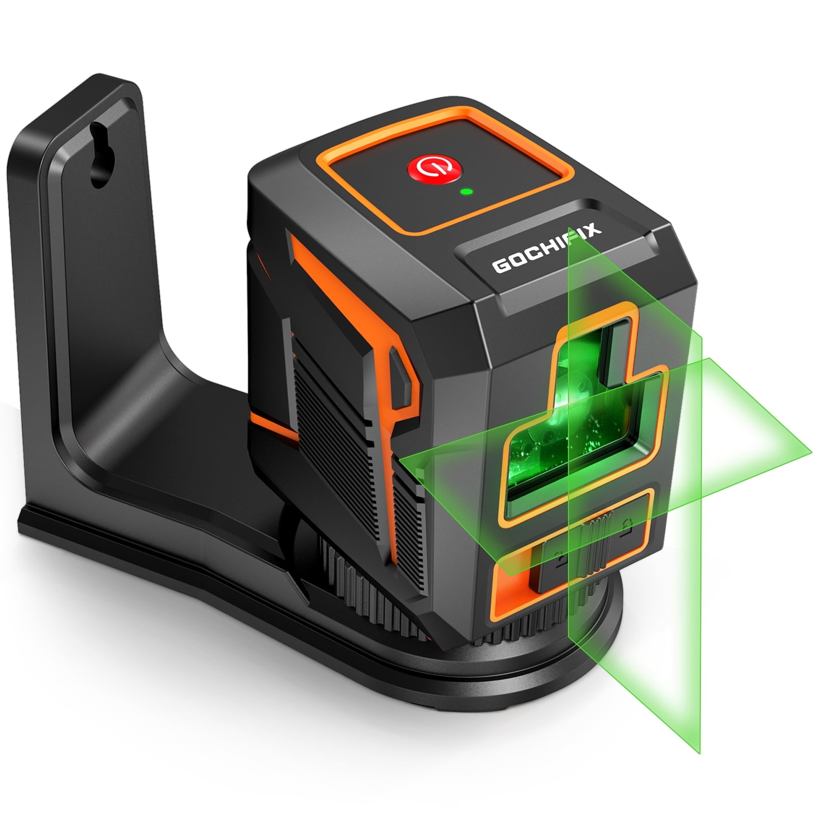Laser Level GOCHIFIX Self Leveling Cross Line Laser Level 100ft Green Cross  Laser Level with Manual Mode for Picture Hanging and Construction 