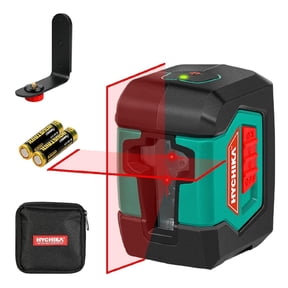 Laser Level, HYCHIKA 50 Feet Cross Line Laser with Dual Modules, Switchable Self-Leveling Vertical and Horizontal Line