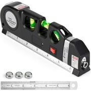 Laser Level Line Tool, Multipurpose Lazer Leveler Tool,8 feet Cross Line Laser measuring Tape,Laser Level for Picture Hanging Cabinets Tile Walls Condition