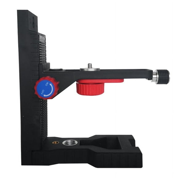 Laser-Level Magnetic Bracket L-Shape Adjustable 5/8Inch Mount Adapter Line Laser-Positioning Base,1 x Magnetic Bracket,Black
