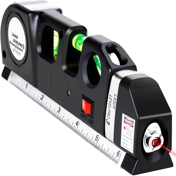 Laser Level Tool, Self-Leveling Cross Line Wall Mount for Picture Hanging, Cabinets, Tile Installation and Wall Framing