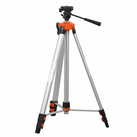Laser Level Tripod 1/4x20 Mount, 27.36-68.11in Adjustable Height Aluminum Stand with Bubble Level - for Line, Point Lasers & Scanners