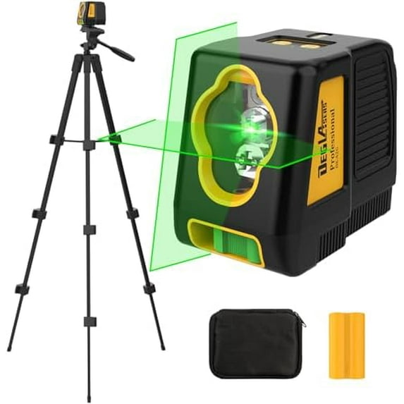 Laser Level with Tripod,100Ft Green Cross Line Self Leveling laser ...