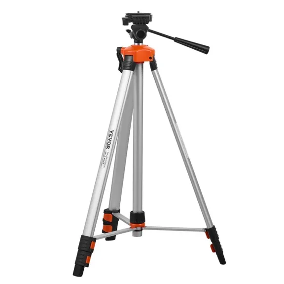 Laser Level Tripod 27.36-68.11 Inch Height Adjustment 1/4 x 20 Thread Mount Retractable Legs Aluminum Stand with Integrated Level Bubble