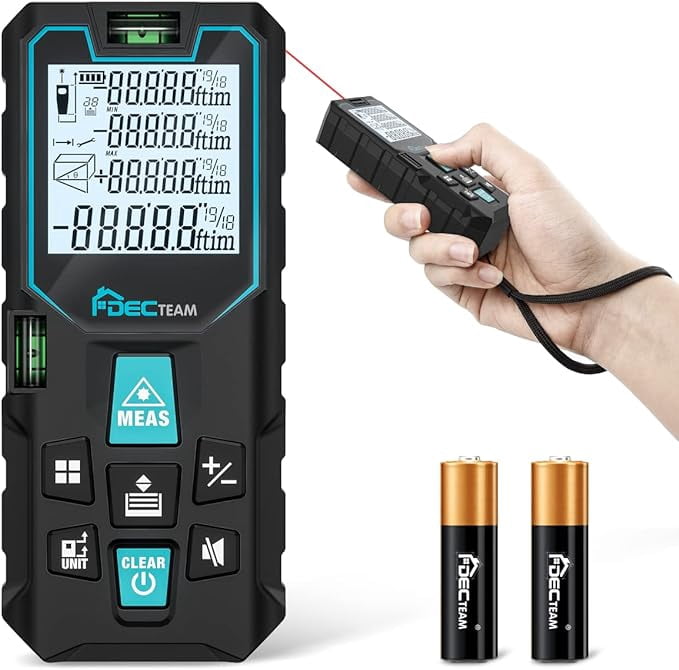 Laser Measure 165ft/50m ±1/9 Inch Accuracy Laser Measure Digital Laser ...