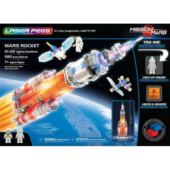 Laser Pegs Mars Rocket