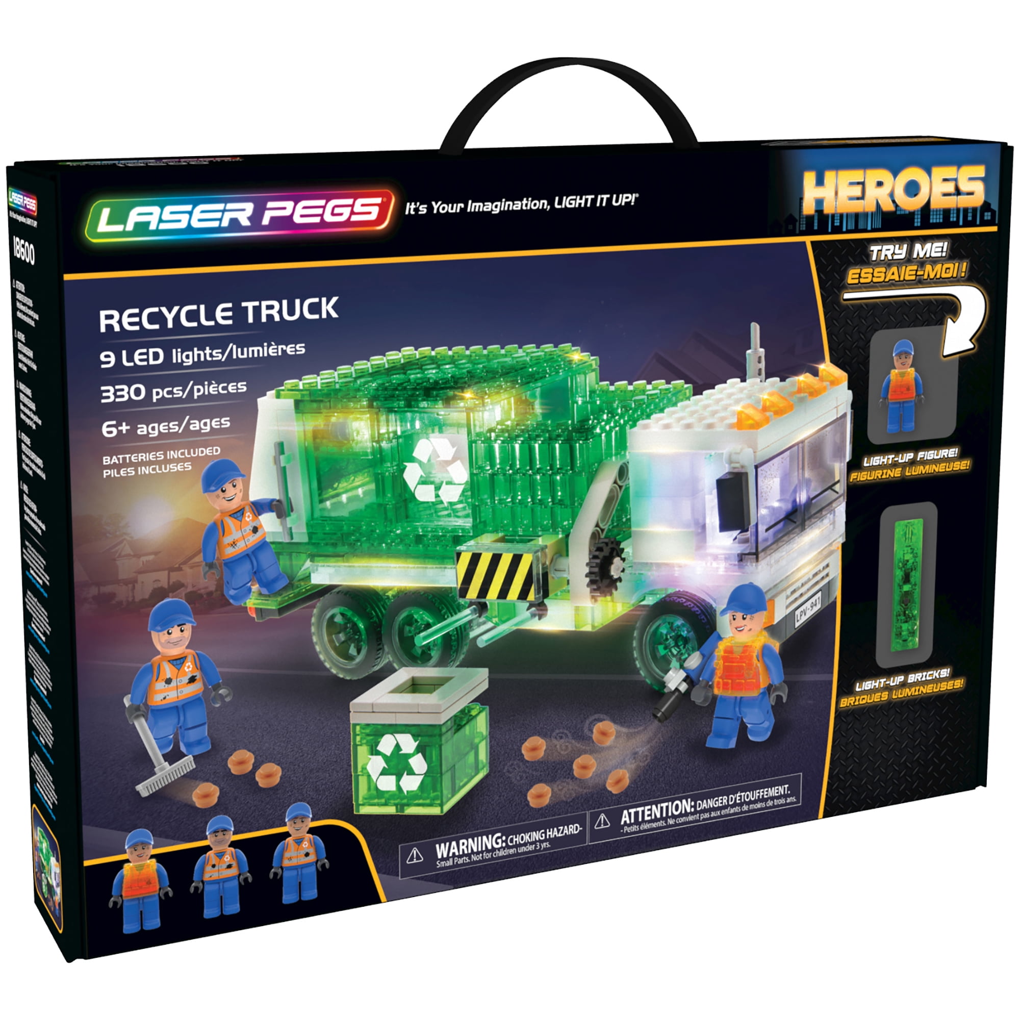 Laser pegs garbage truck on sale