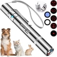 thumbnail image 1 of Laser Pointer, Cat Toys for Indoor Cats, Kitten Dog Laser Pen Toy, Red Dot LED Light Pointer Interactive Toys for Indoor Cats Dogs, USB Charging, 5 Switchable Patterns, 1 of 6