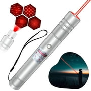 Laser Pointer, Long Range Red Laser Pointer, 2000 Metres Laser Pointer High Power Pen, Red Lazer Pointer Rechargeable for Hiking, Cat Laser Toy USB Charge